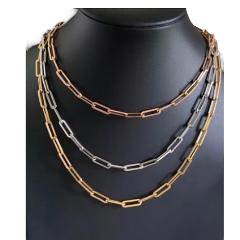 Stainless Steel Paperclip Nexklace